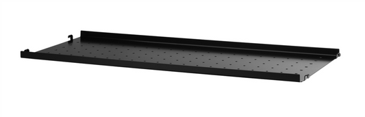 metal shelf low edge black 78x30
