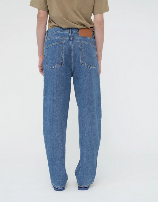 Hemp/cotton barrel jeans size 0
