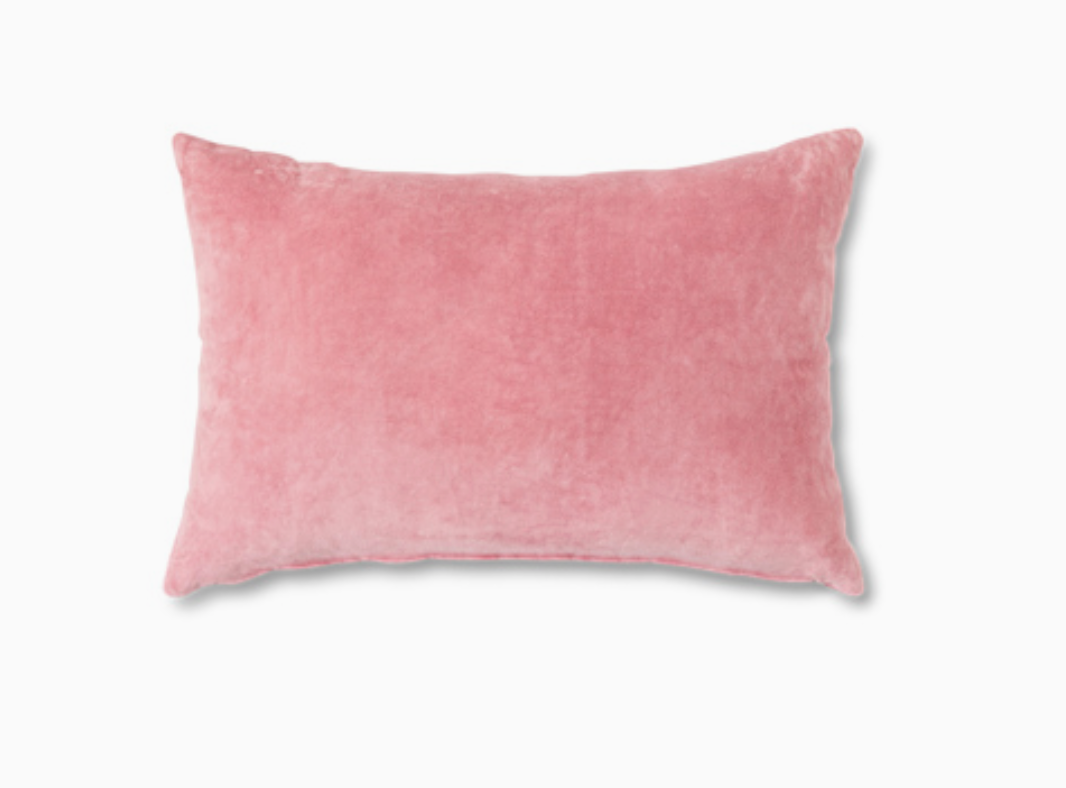 Velvet cushion rose 60x40cm