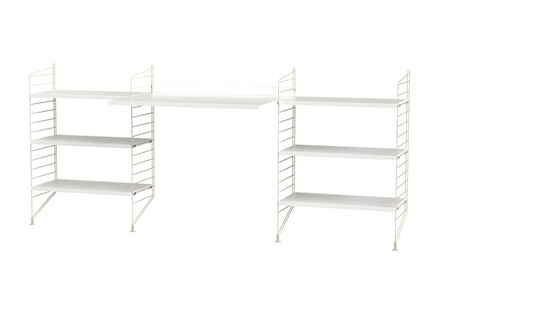 Workspace D Beige/White  200 cm