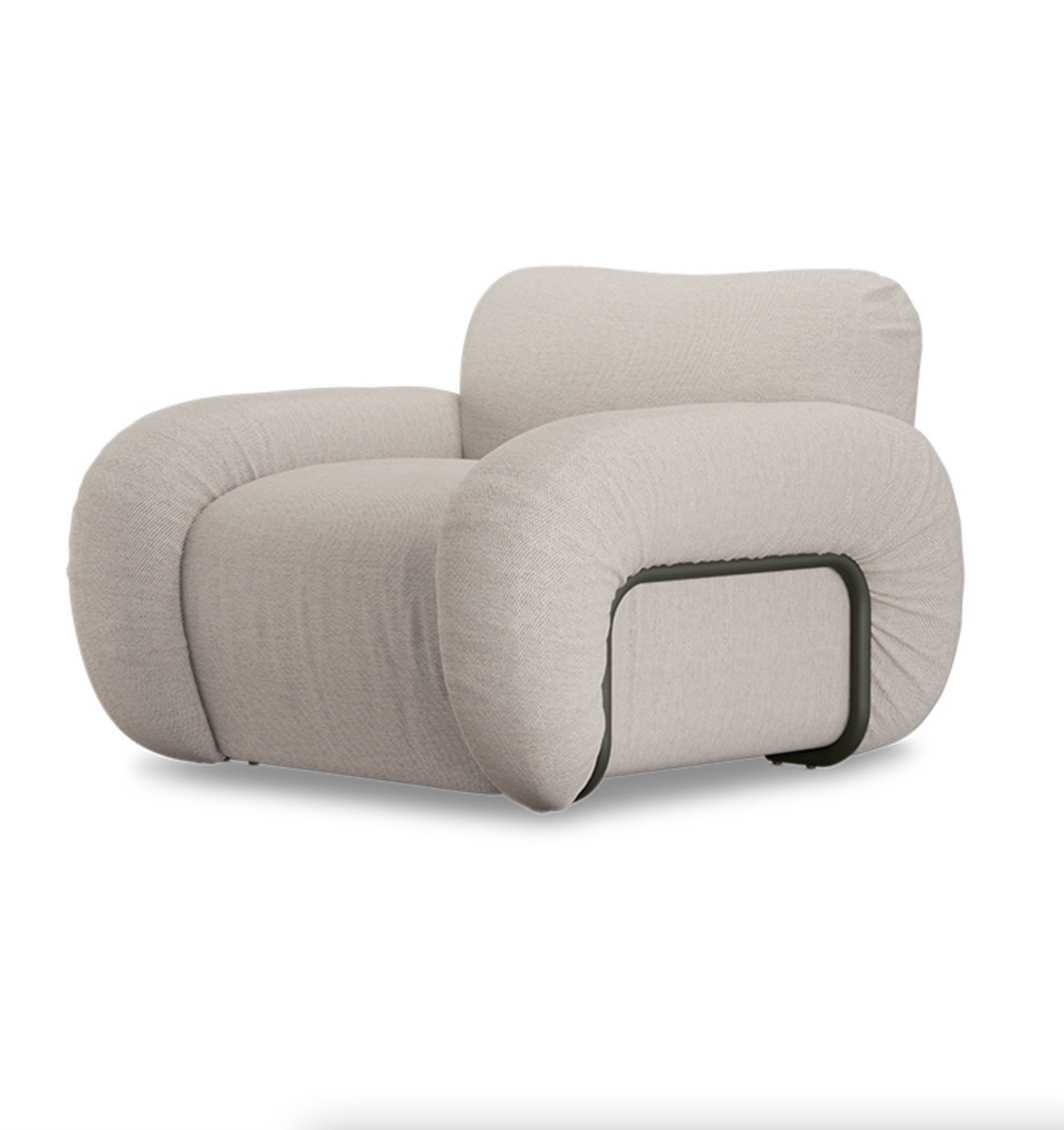 Arc lounge fauteuil, frame ash, cozy beige