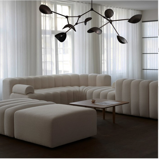 Stingray Chandlier bronze standard