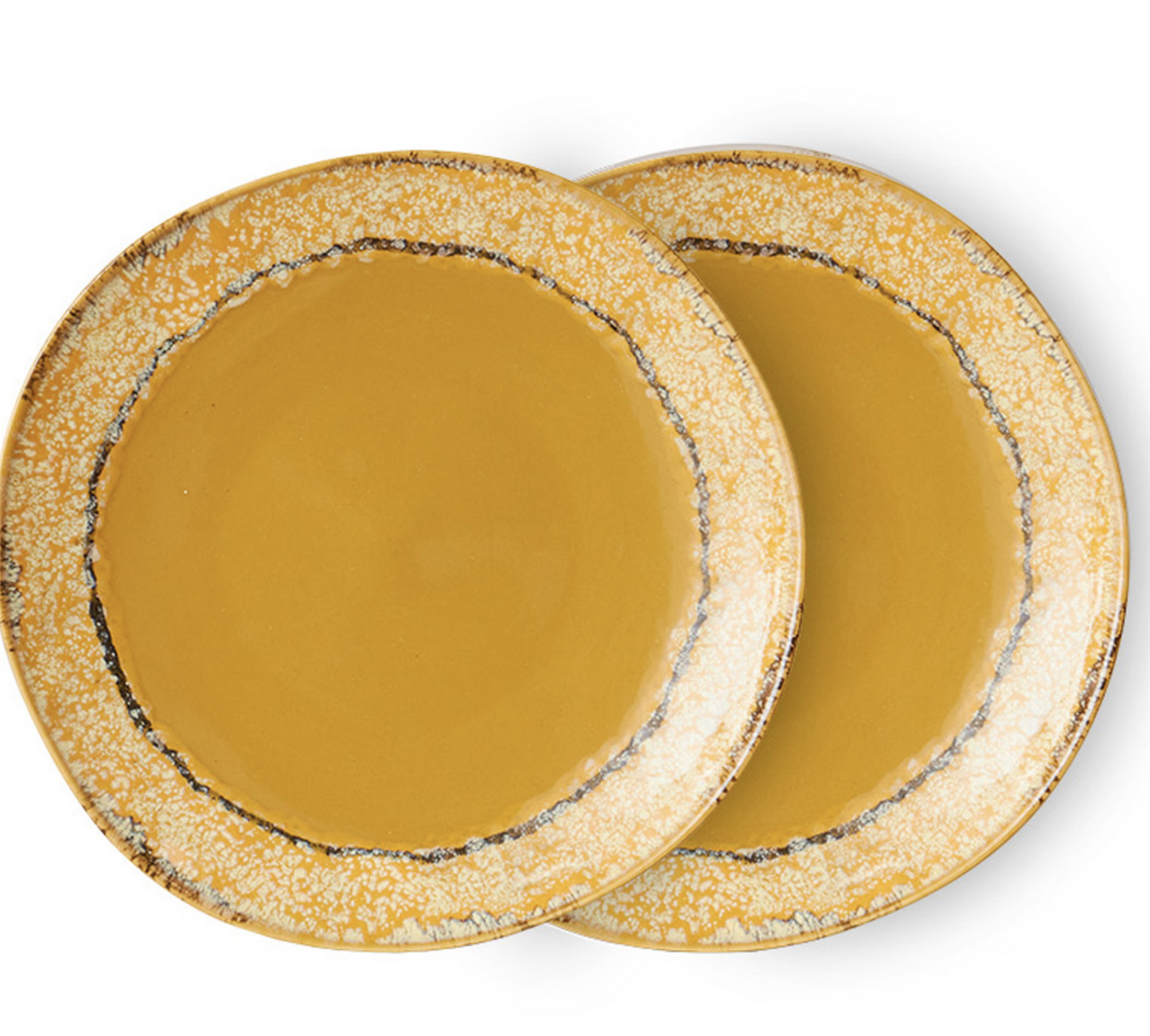 ceramic 70s side plates paradise set 2