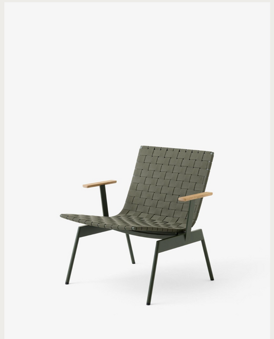 Ville AV45.  Bronze Green Outdoor lounge chair w. arms