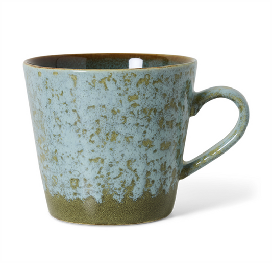 70s ceramics: cappuccino mug Verdigris