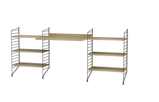 Workspace D White/Ash 200 cm