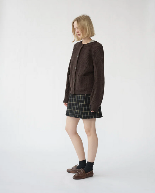 Shetlands wool large rib cardigan size 2