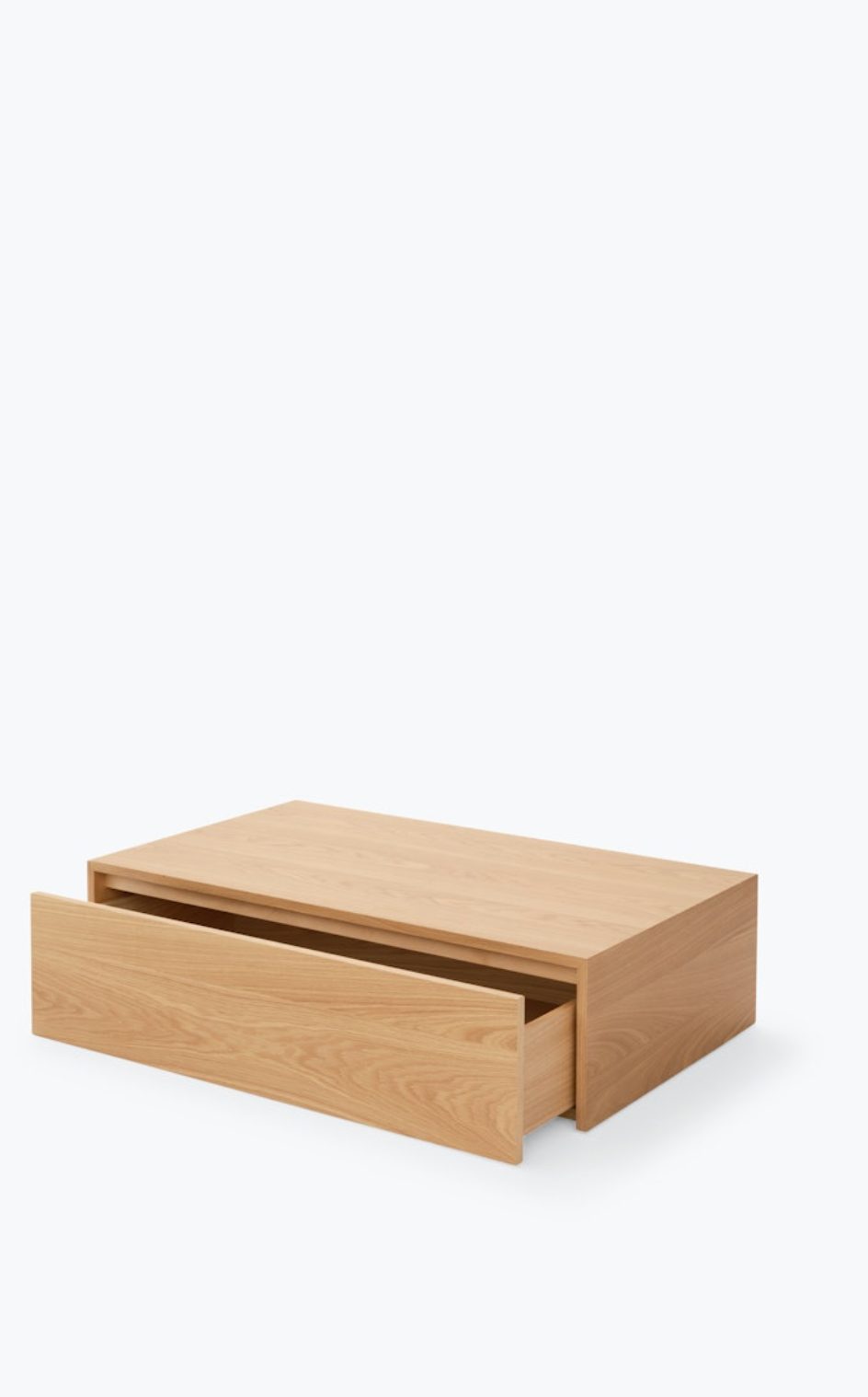 Mass Coffee Table High w. Drawer  Oak  H270 x W: 1030 x D: 600 mm
