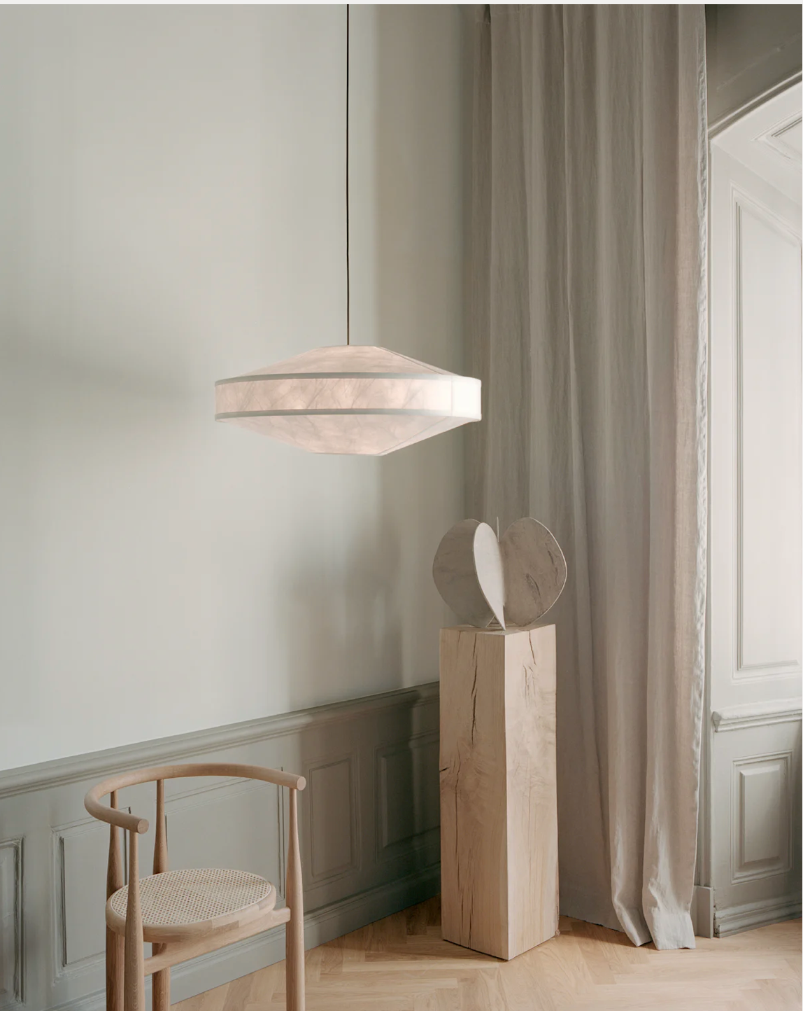 Kite Pendant Lamp Ø75 White Tyvek