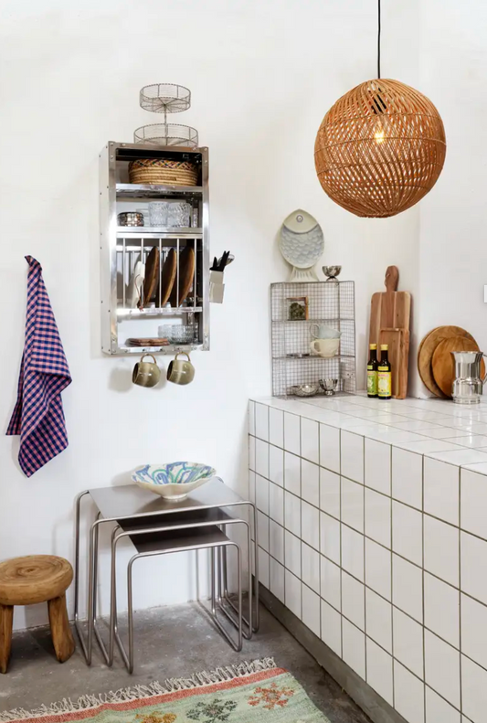 Stainless steel wall shelf