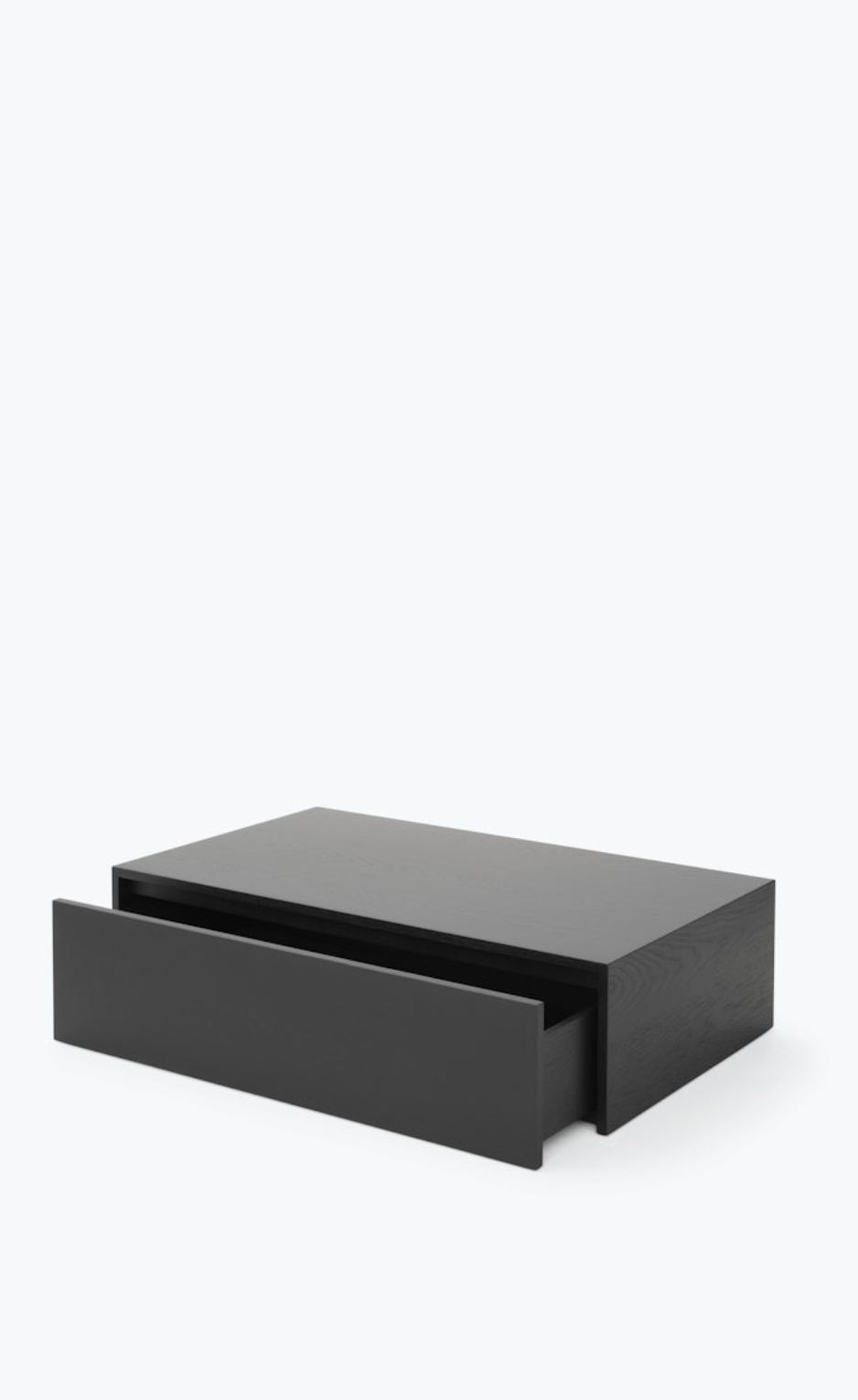 Mass Coffee Table High w. Drawer Black H270 x W: 1030 x D: 600 mm
