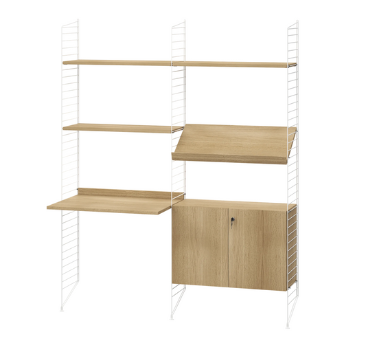 Workspace White/Oak 160 cm