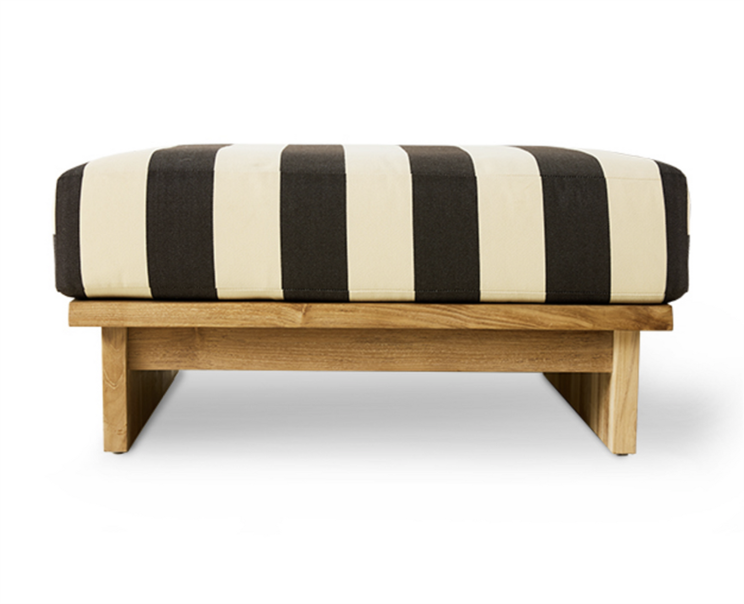 Outdoor Puff Teak Stracciatella