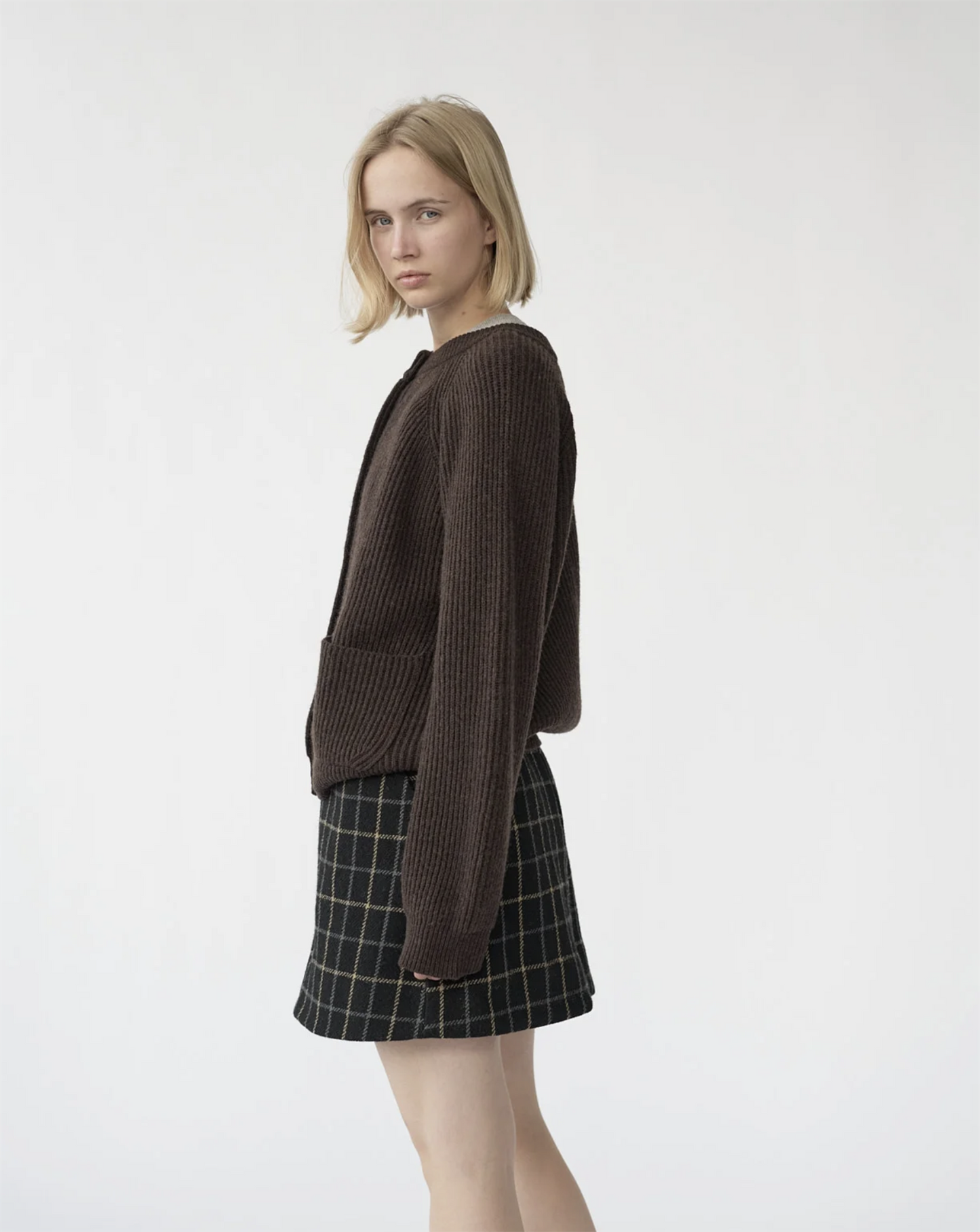 Shetlands wool large rib cardigan size 2