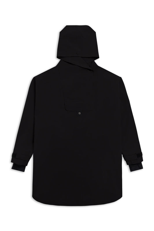 Bergen poncho black