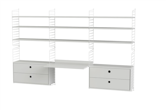 Workspace F White/White 240 cm