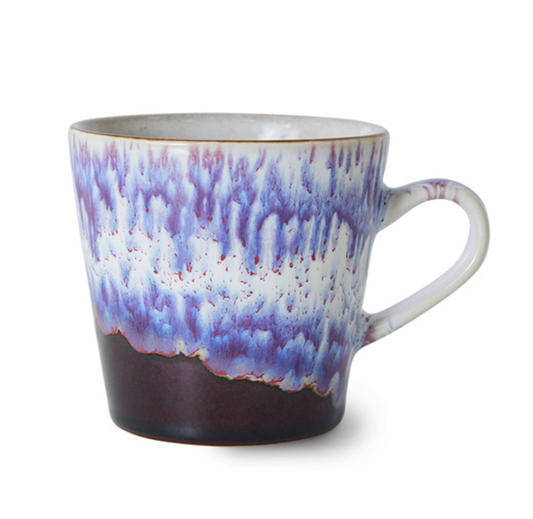 70s ceramic americano mug yeti/purple rain