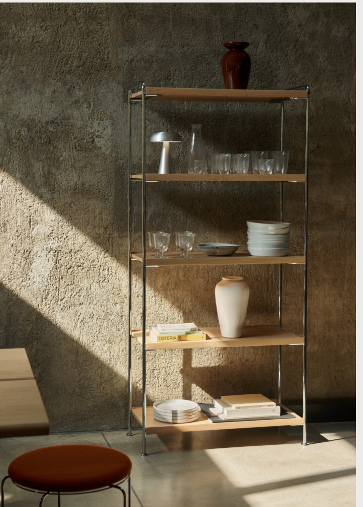 Alima NDS6  Chrome/Oak 83x38x174 cm