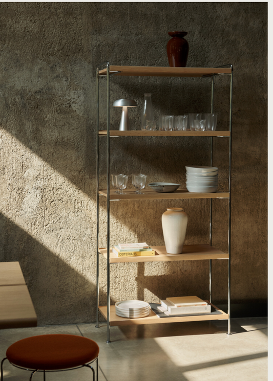 Alima NDS6  Chrome/Oak 83x38x174 cm