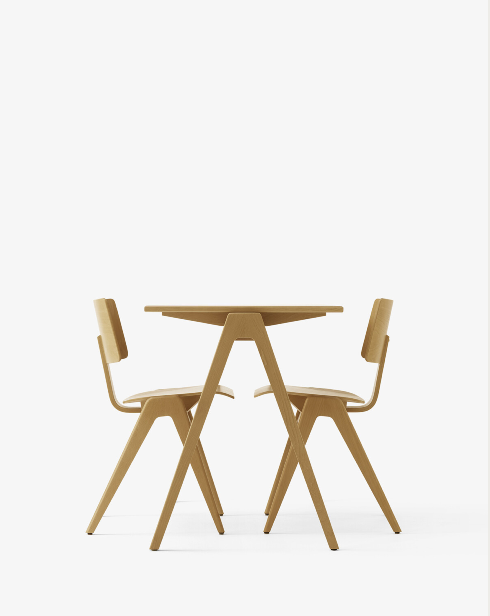 Daystak Table RD2 Beech & Fenix Nano Laminate