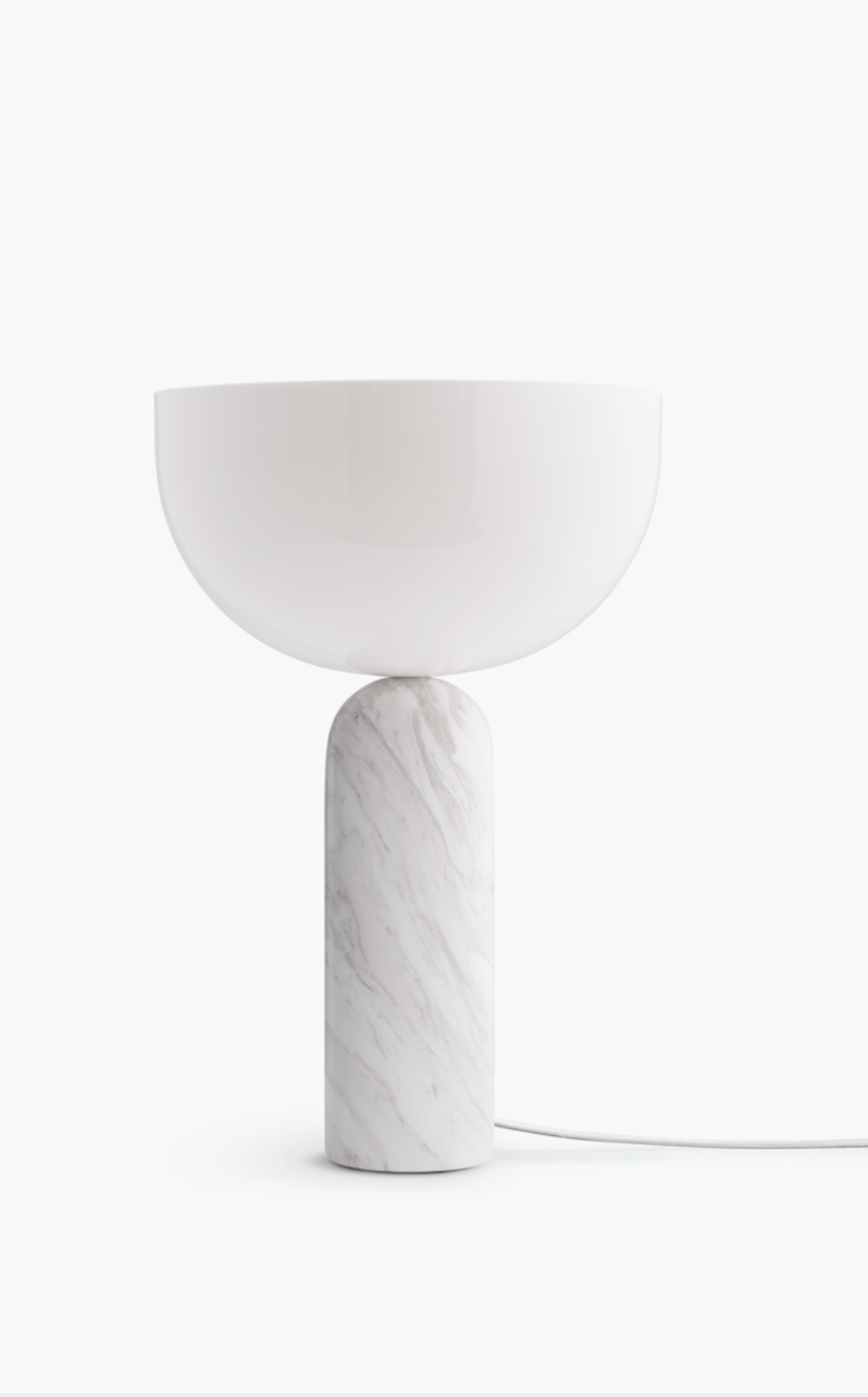 Kizu Table Lamp Large White Marble