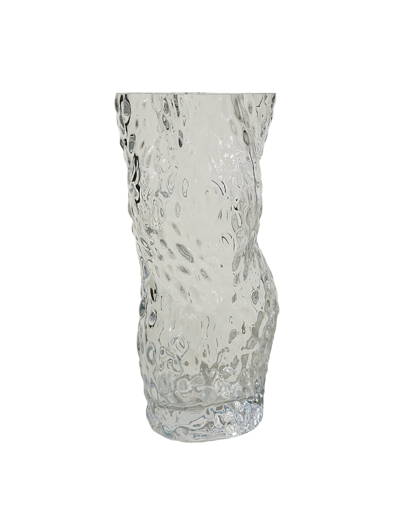 Ostrea Rock glass vase clear