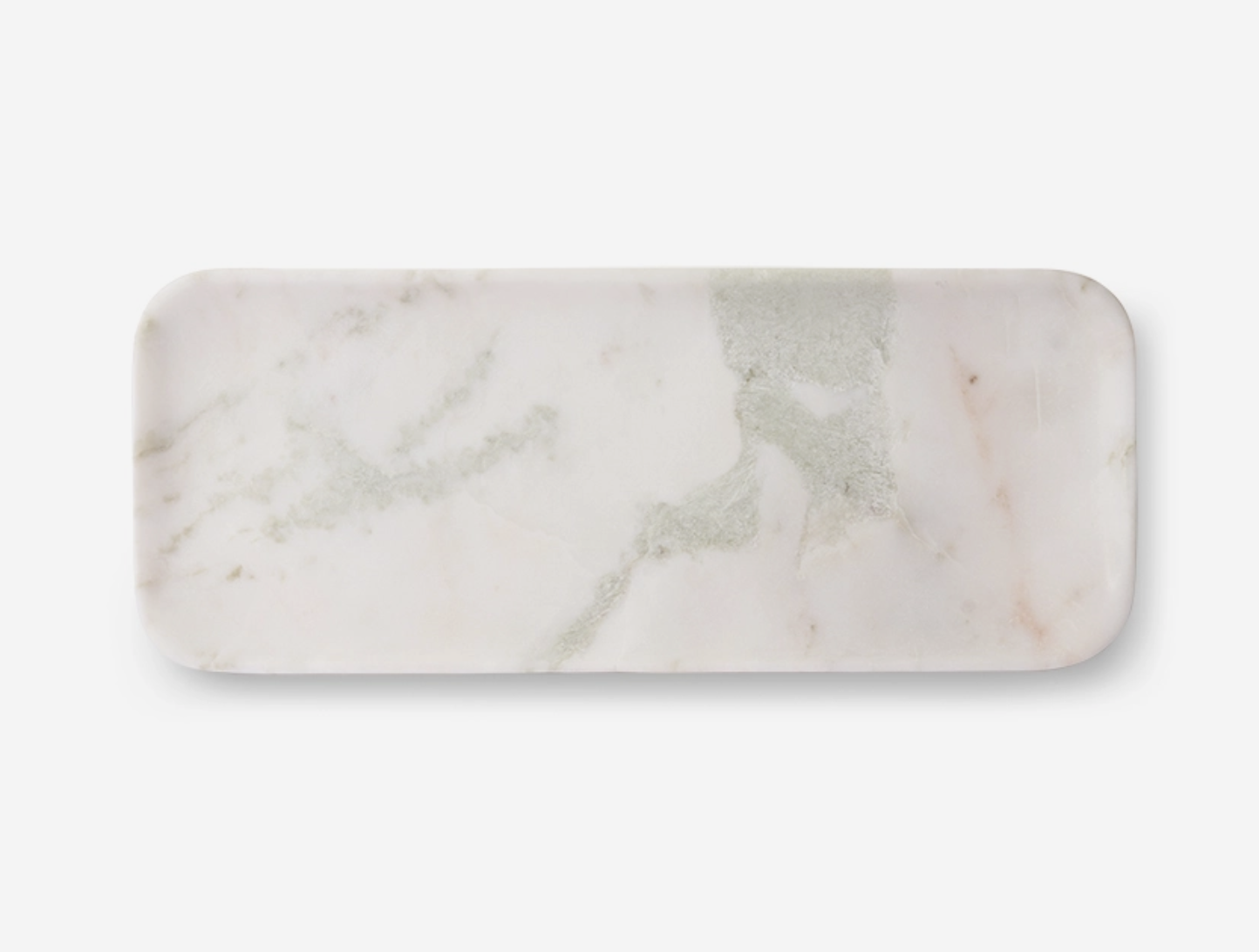 marble tray white/green/pink