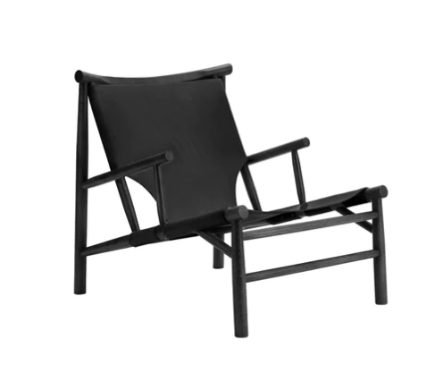 Samurai Chair black oak / Sorensen black leather