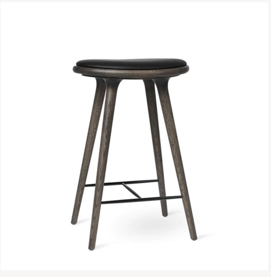 High stool, Dark stained oak 74 cm