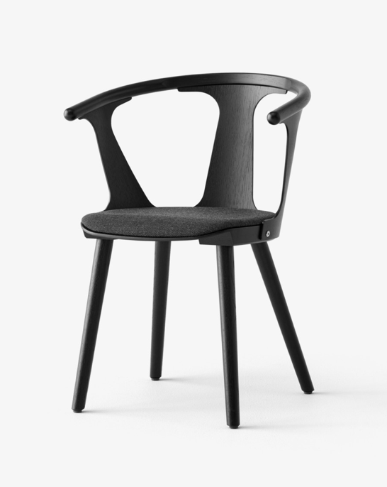 In between chair SK2 black lacquered oak w. fiord 191