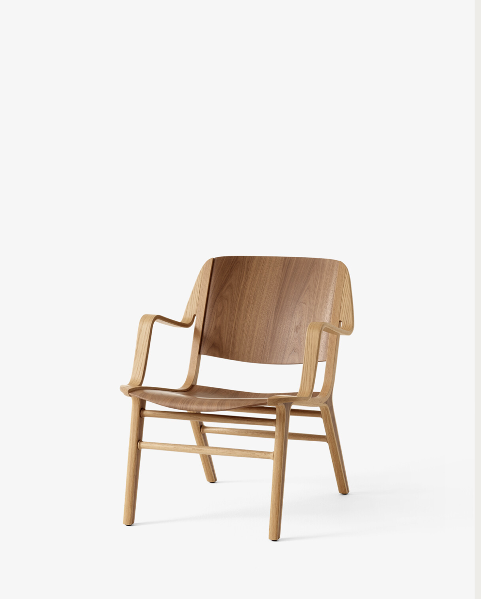 AX chair HM11  Lacquered oak & walnut