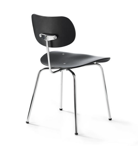 Egon Eiermann SE68 Dining Chair black/chrome