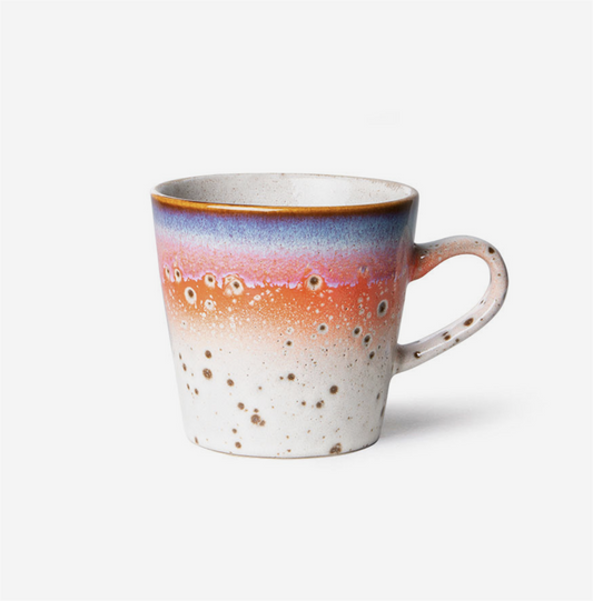 70s ceramics americano mug asteroids