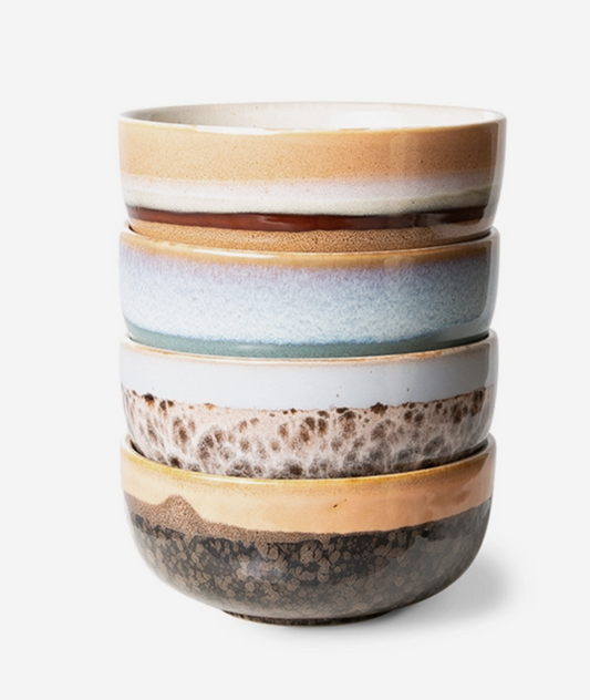 70s ceramics tapas bowls set of 4 epsilon