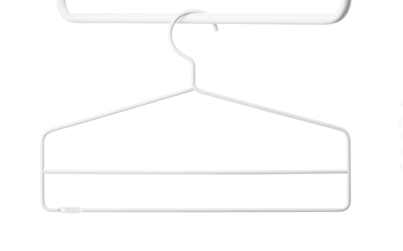 coat hanger white 4pk
