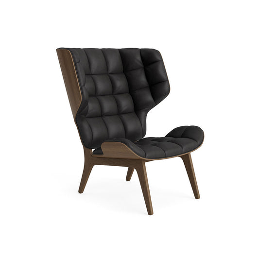 Mammoth Chair Dunes leather anthracite / dark stained oak