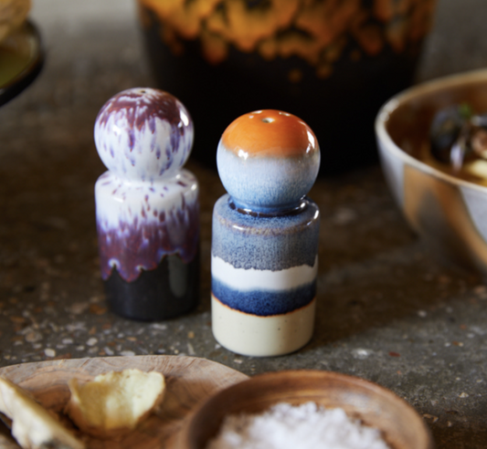 70s ceramics pepper&salt jar stargaze