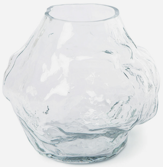 objects cloud vase clear glass low