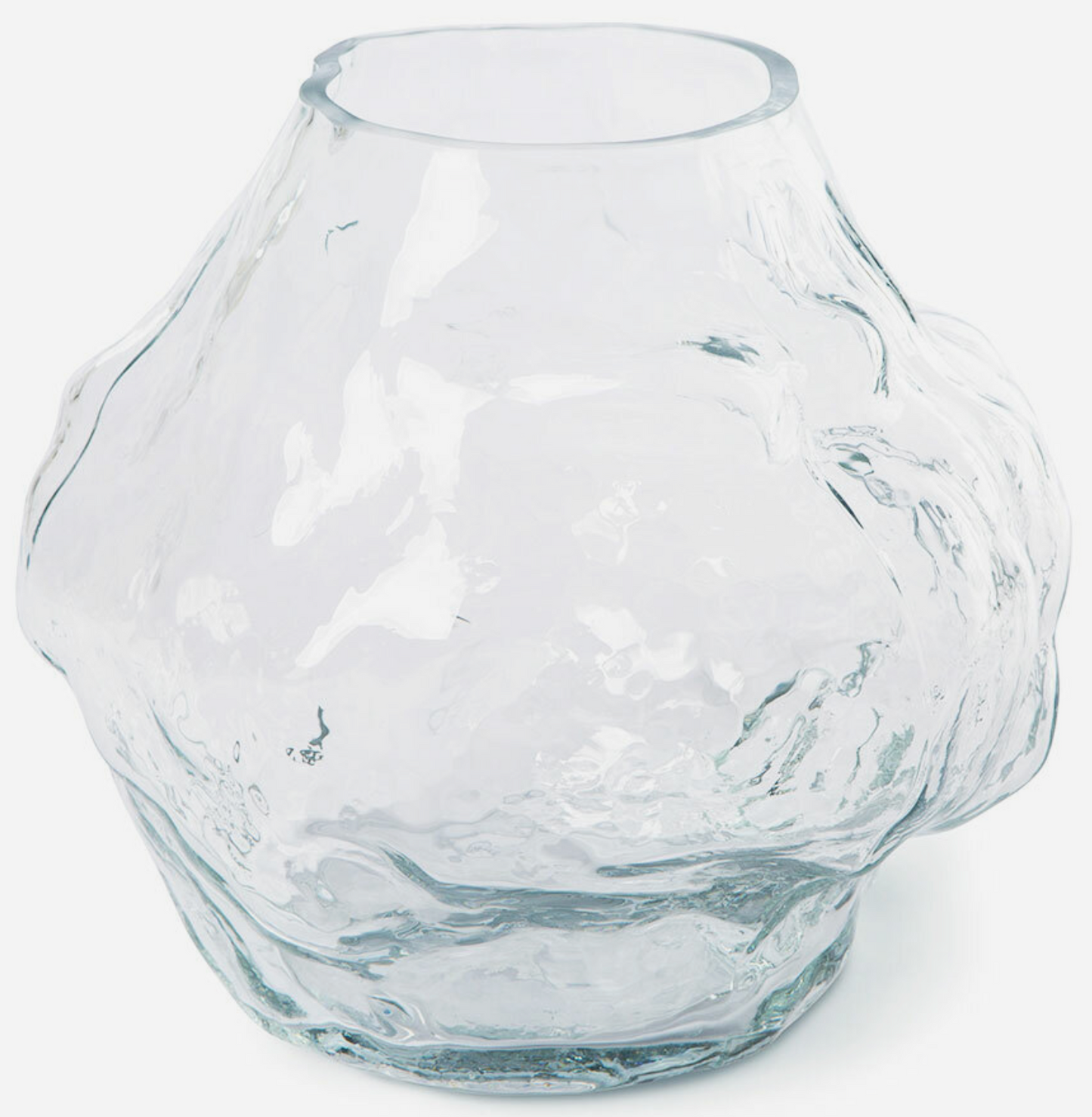 objects cloud vase clear glass low