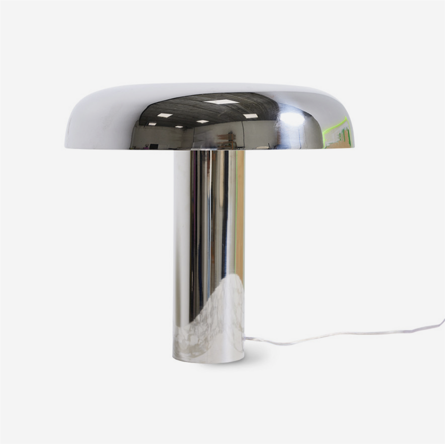 Chrome mushroom Table lamp
