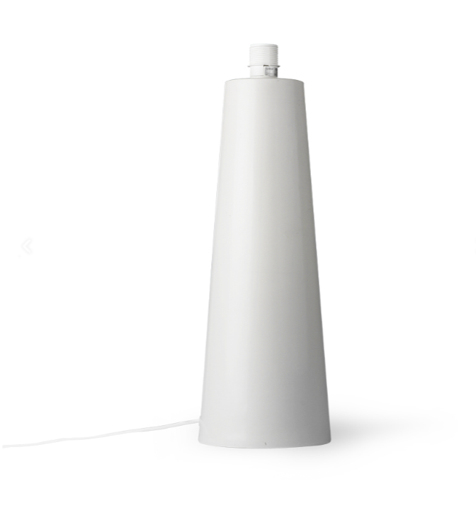 cone lamp base matt light grey