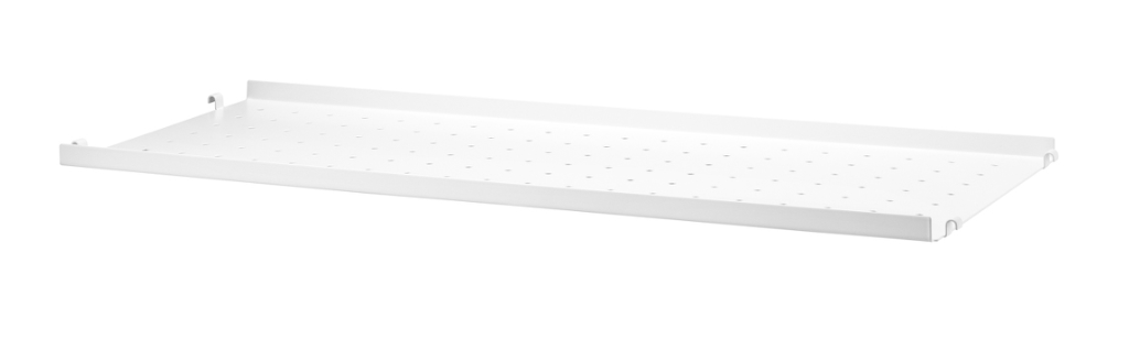 metal shelf low edge white 78x30