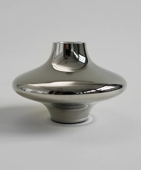 Doublet candleholder small silver