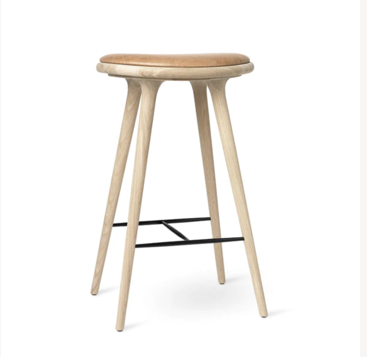 High stool, soaped oak 74 cm