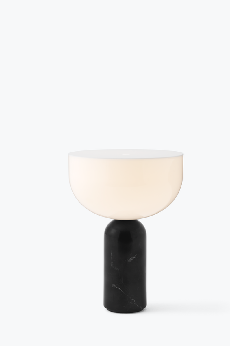 Kizu portable lampe marble black