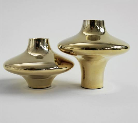 Doublet candleholder small brass