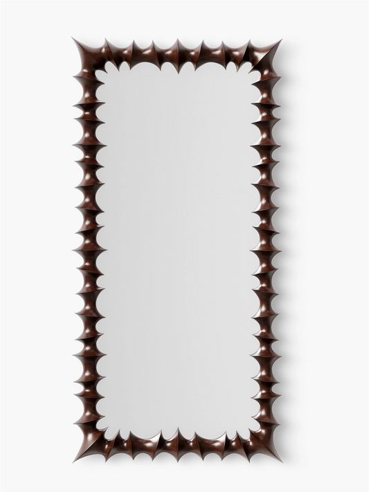 Brutalist mirror large natural
