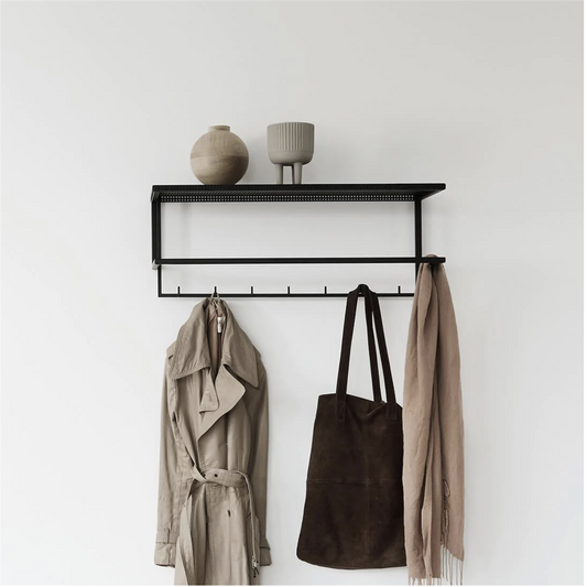 Grid coat hanger /black steel coat rack
