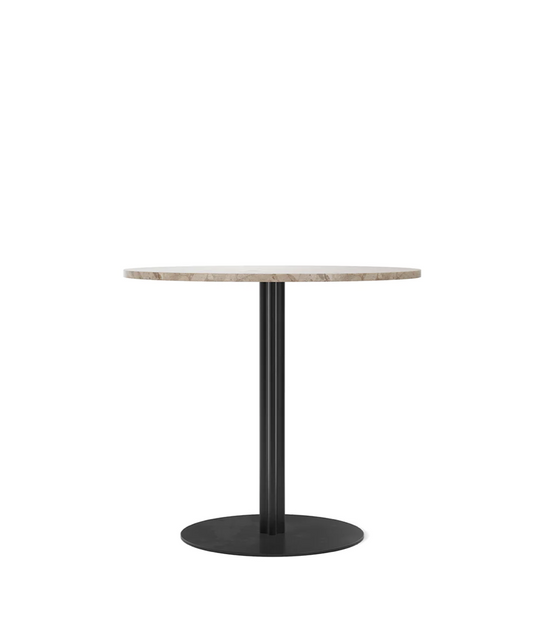 Harbour Column Dining Table / Circular / Black, Kunis Breccia Stone / Ø80