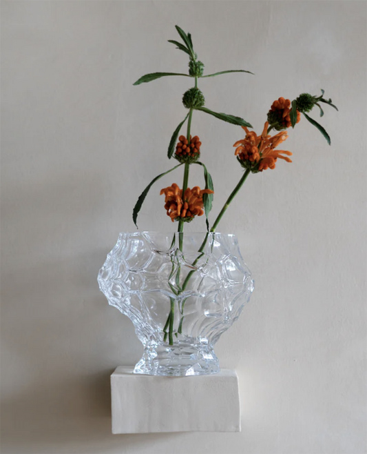 Canyon medium glass vase clear